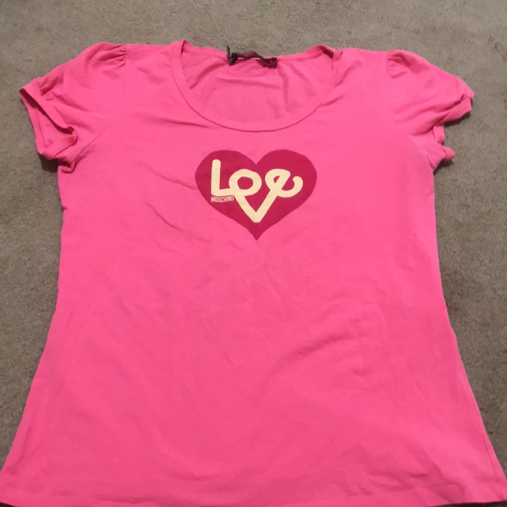 🌸NEW🌸 Moschino/Love Moschino Rare Vintage Love Heart Logo Top